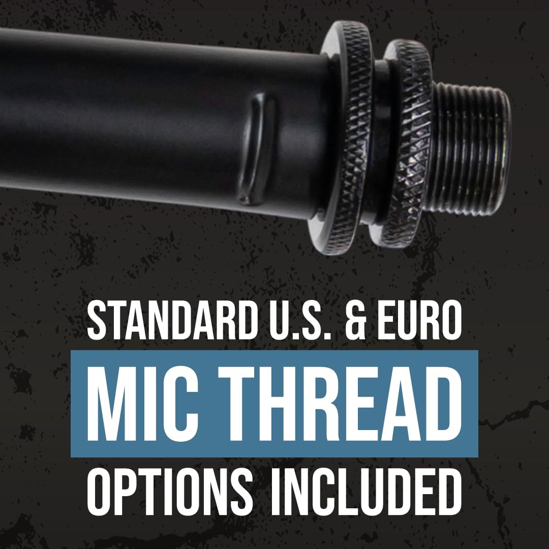 Shure by Compact, Low Profile Mic Stand with Single-Section Boom; (SH-DESKTOP2)
