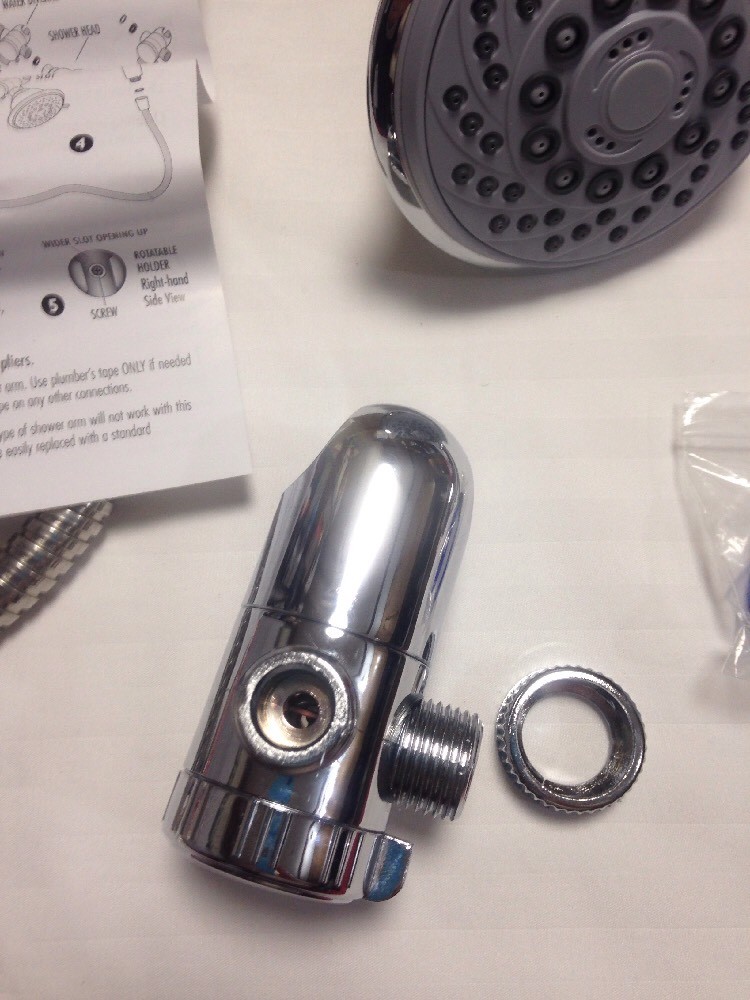 Hotel Spa Multiple Setting Ultra Luxury Spiral Three-Way Showerhead Handheld