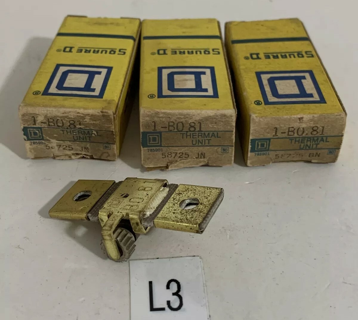 SQUARE D 1-B0.81 THERMAL OVERLOAD UNIT (LOT OF 3) FAST SHIPPING! ~