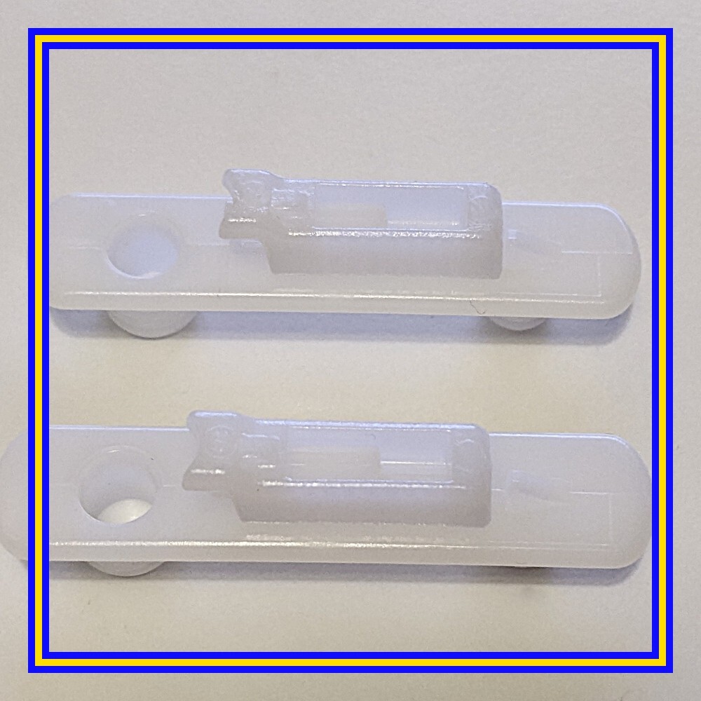 147191 x 2 IKEA Plastic Drawer Rail, Besta in White