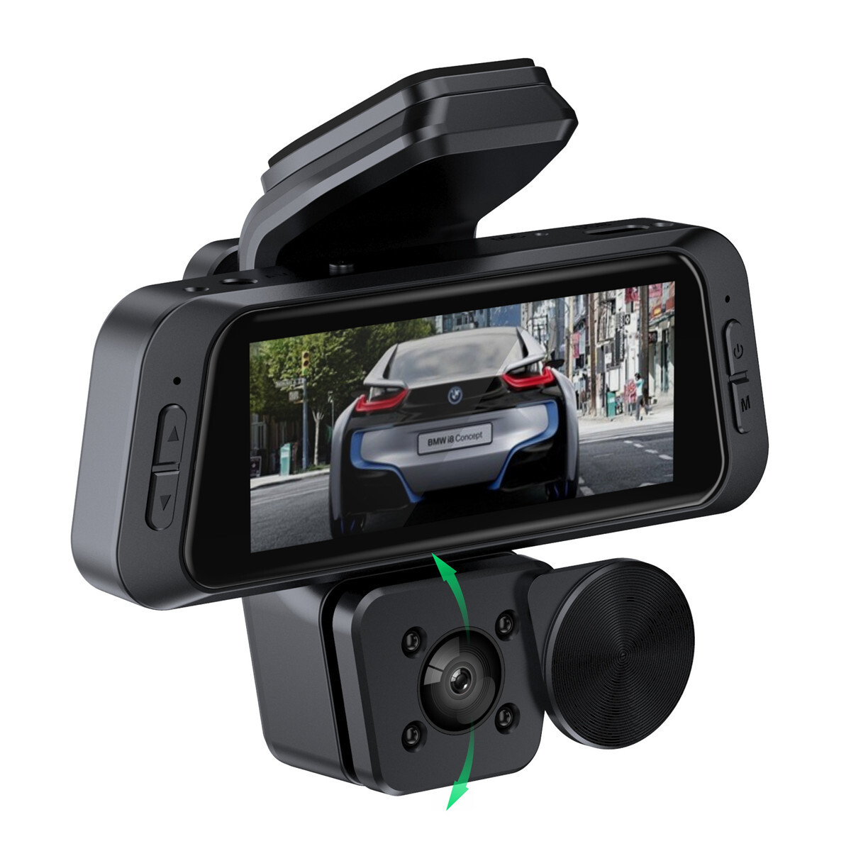1080P Car Dash Cam DVR Video Recorder Front/Interior/Rear Camera Night Vision