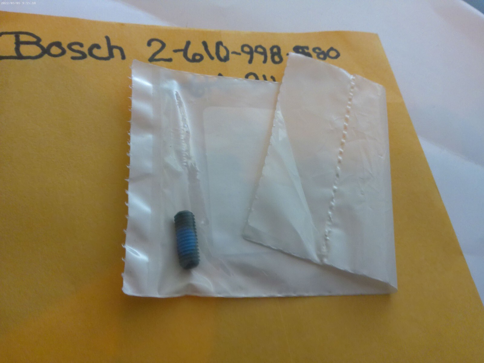 Bosch Set Screw 2610998580
