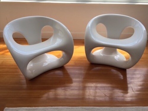 Designer Chair's set of 2 by Georgio Gurioli of Italy $2950