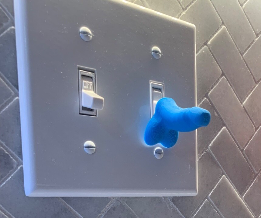 (4) Novelty Gag Gift Joke Penis Dick Cap Covers For Light Switch Fit Standard