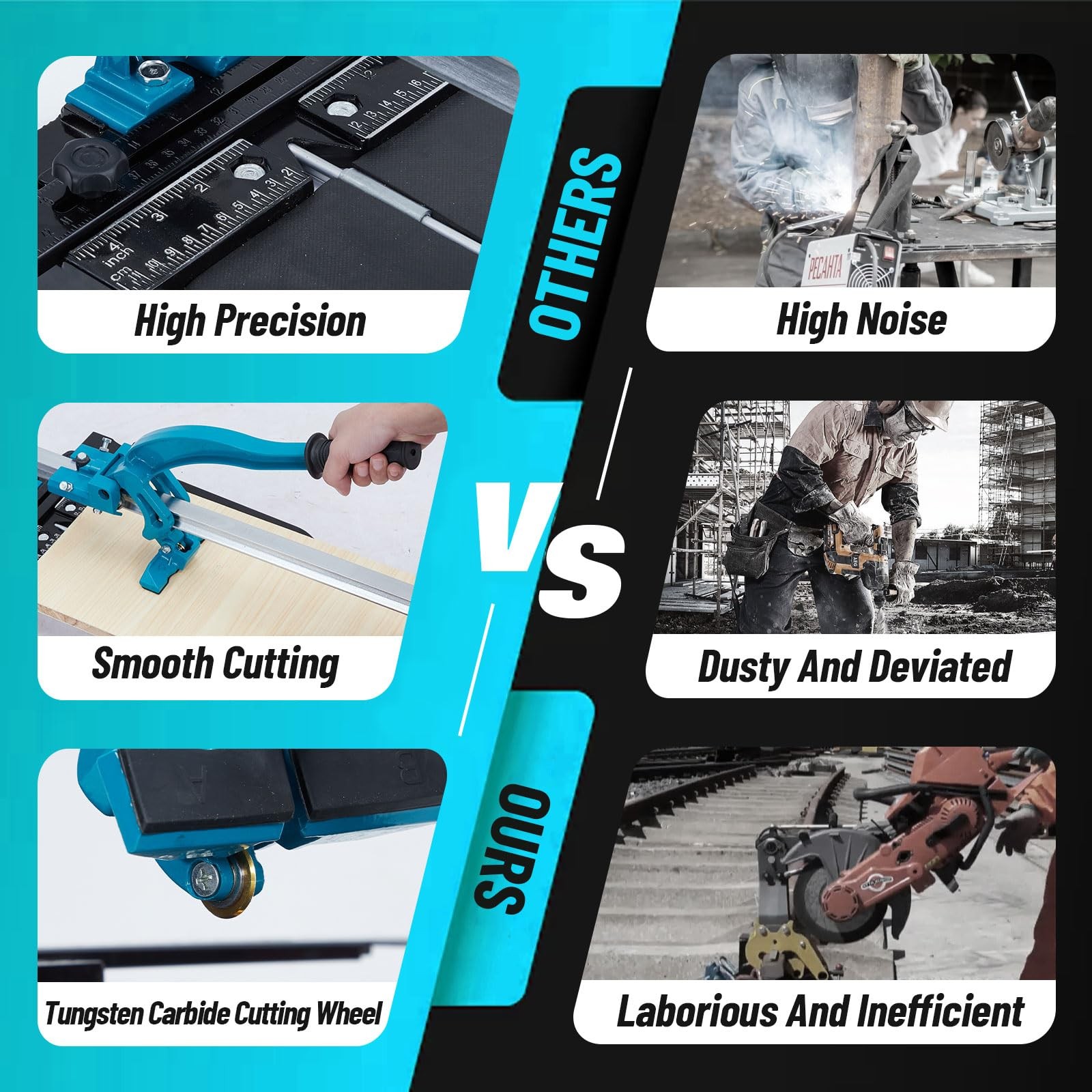 24" Manual Tile Cutter ,Porcelain Ceramic Tile Cutter ,Precise Tile Cutter Tools