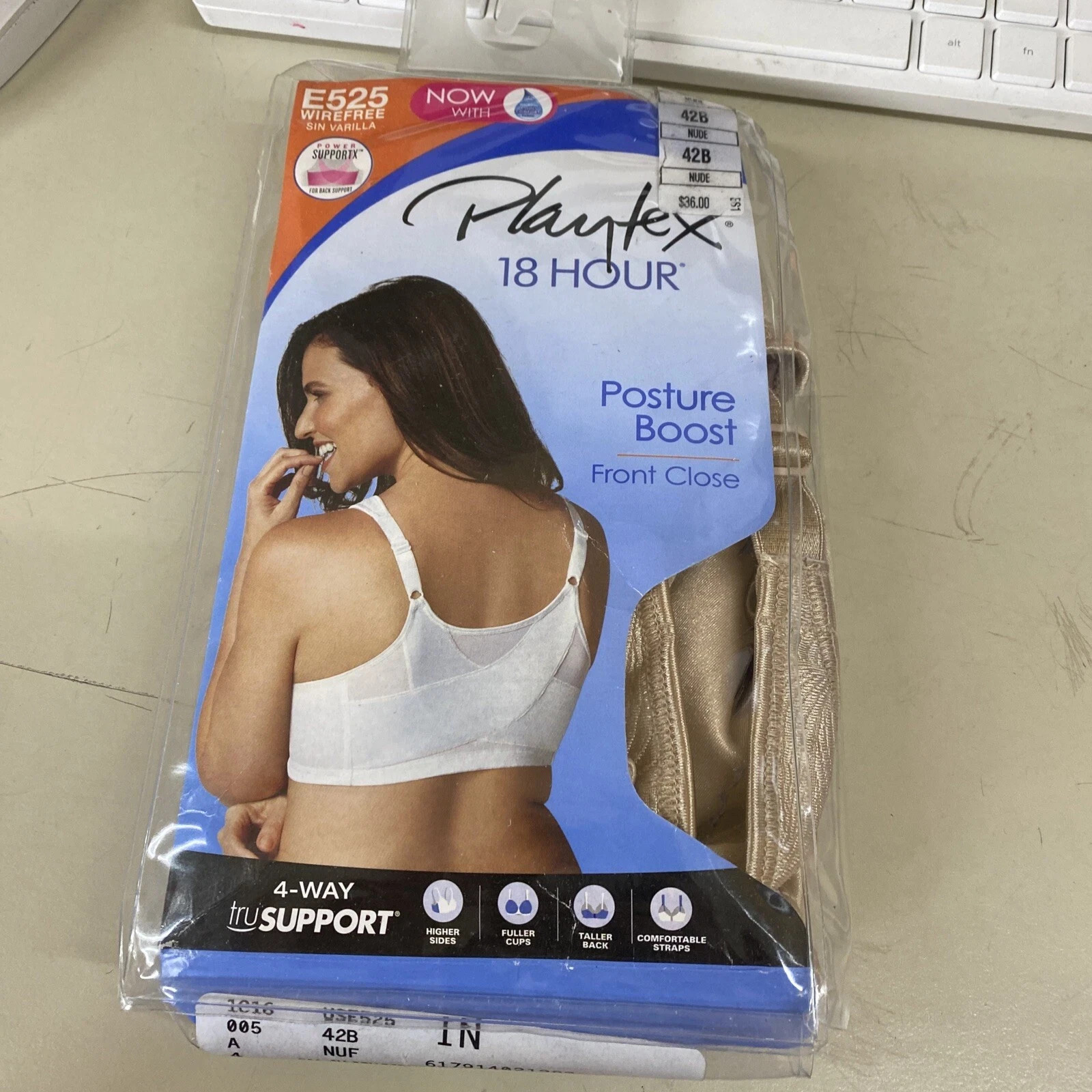 PICK SIZE / COLOR - Playtex E525 Women's 18 Hour Posture Boost Wire-Free Bra