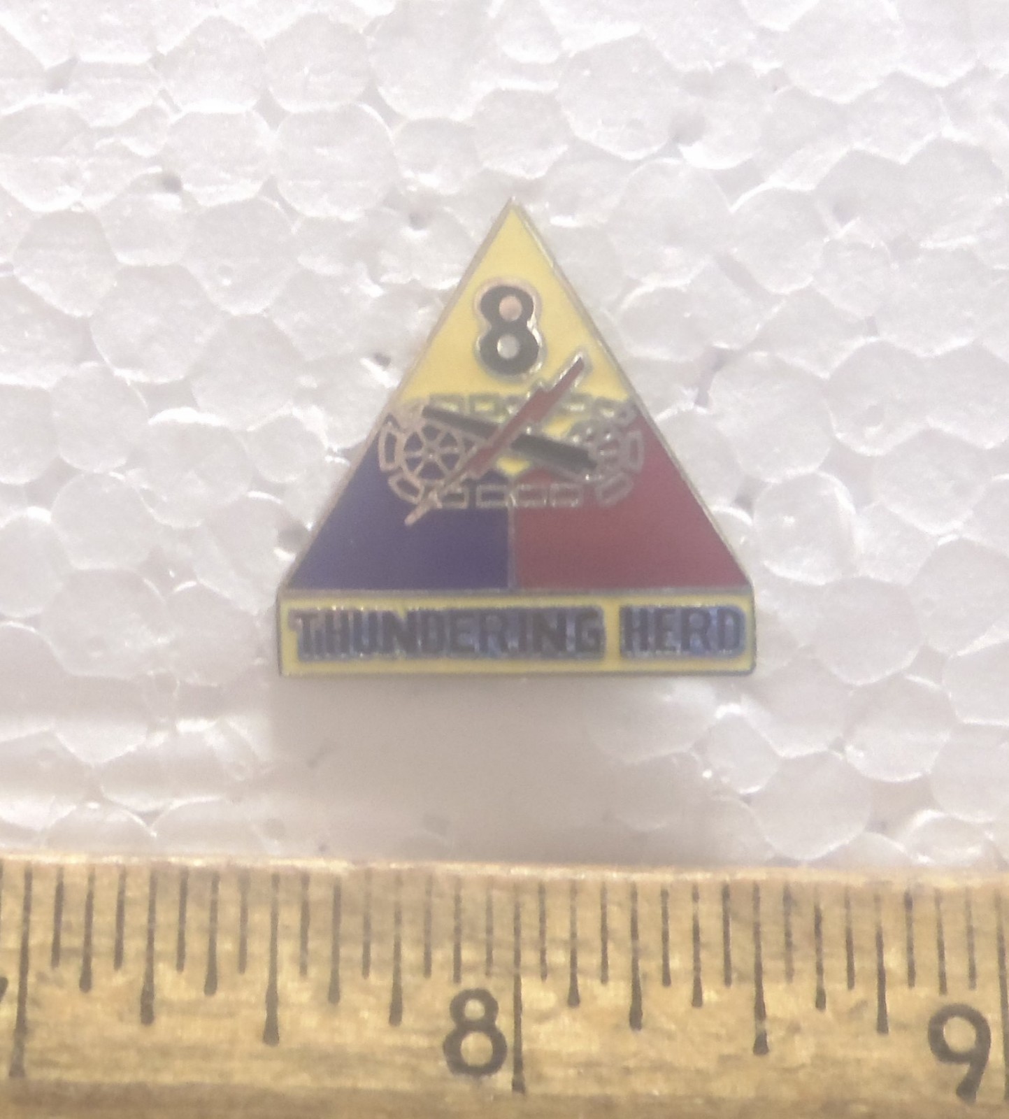 US Army - 8th Armored Division - Thundering Herd Pin