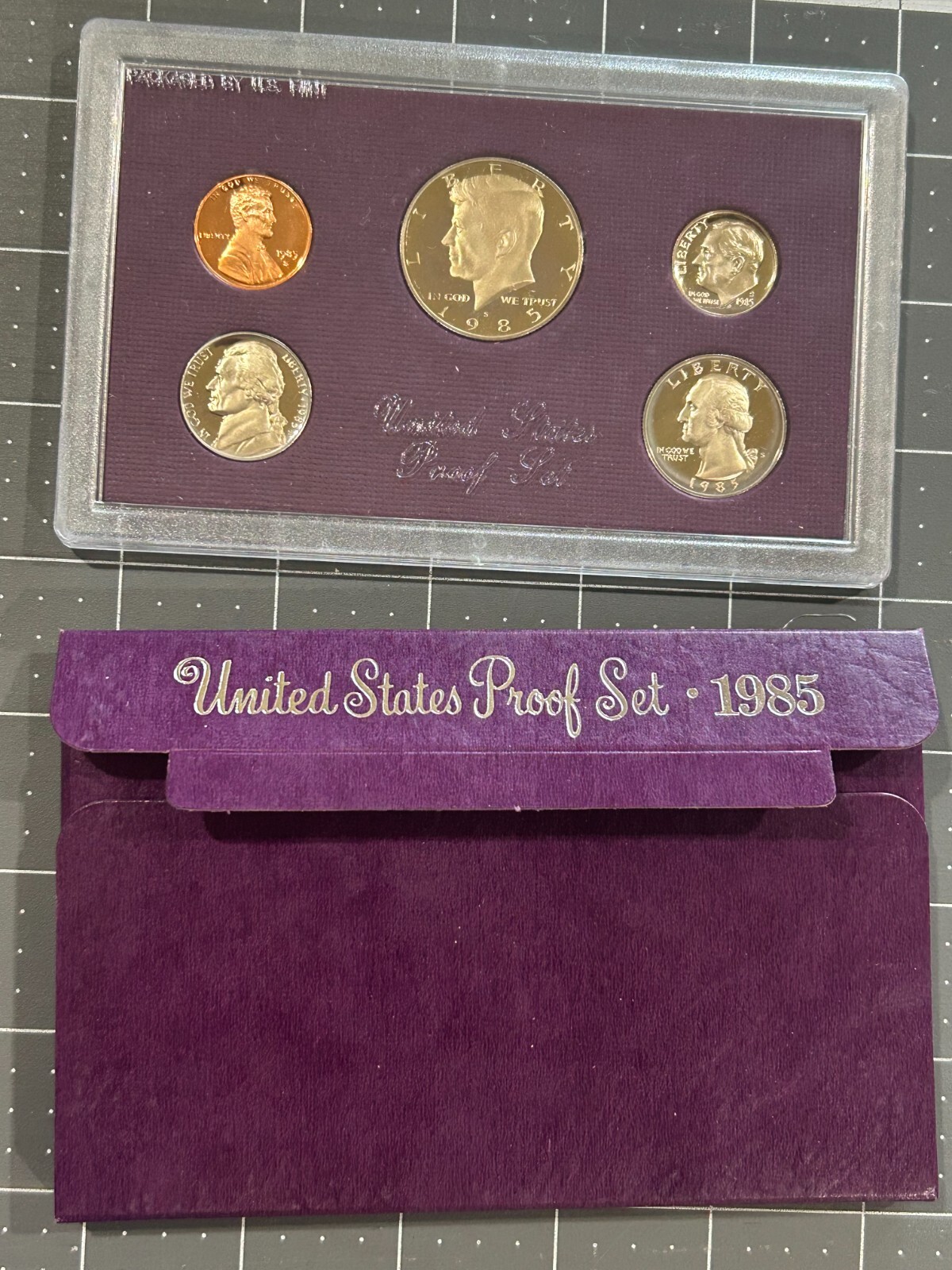 1985-S Clad Proof Set US Mint 5 Coin Set Original Government Packaging OGP