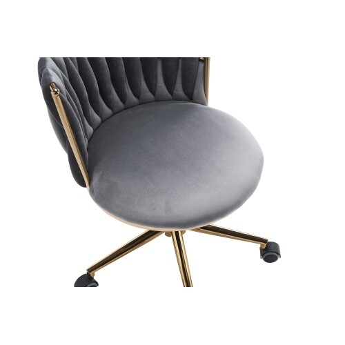 Office chair Upholstered ergonomic office chair with adjustable rotating wheel
