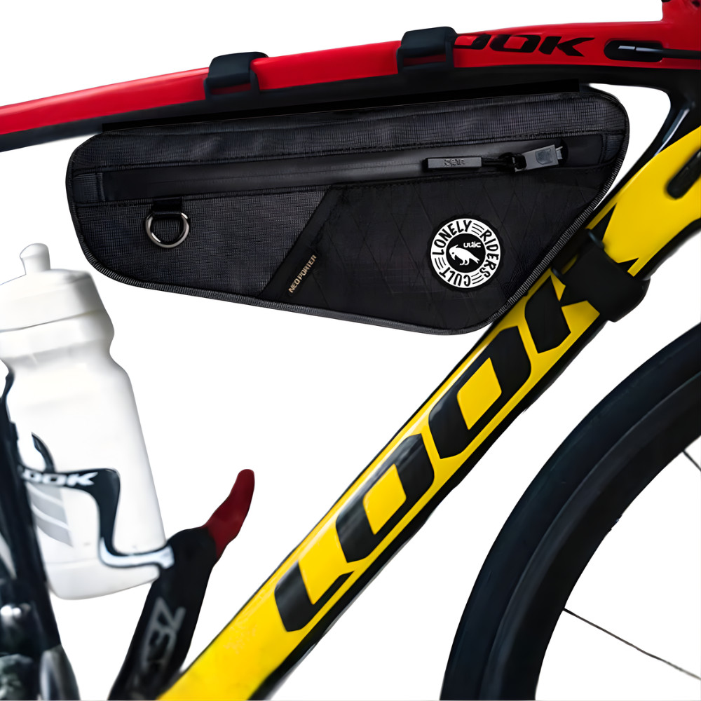 Ulac 2.0L Frame Bag Touring Gravel Cycling Water Resistant Black Bike Tour