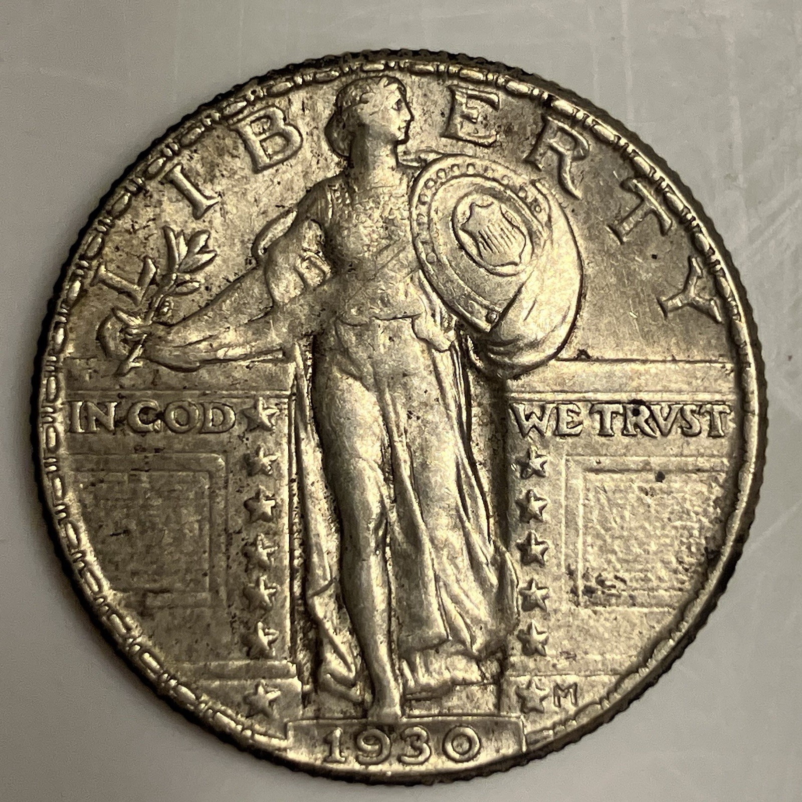 1930 Standing Liberty Quarter. AU/UNC. Nice Coin