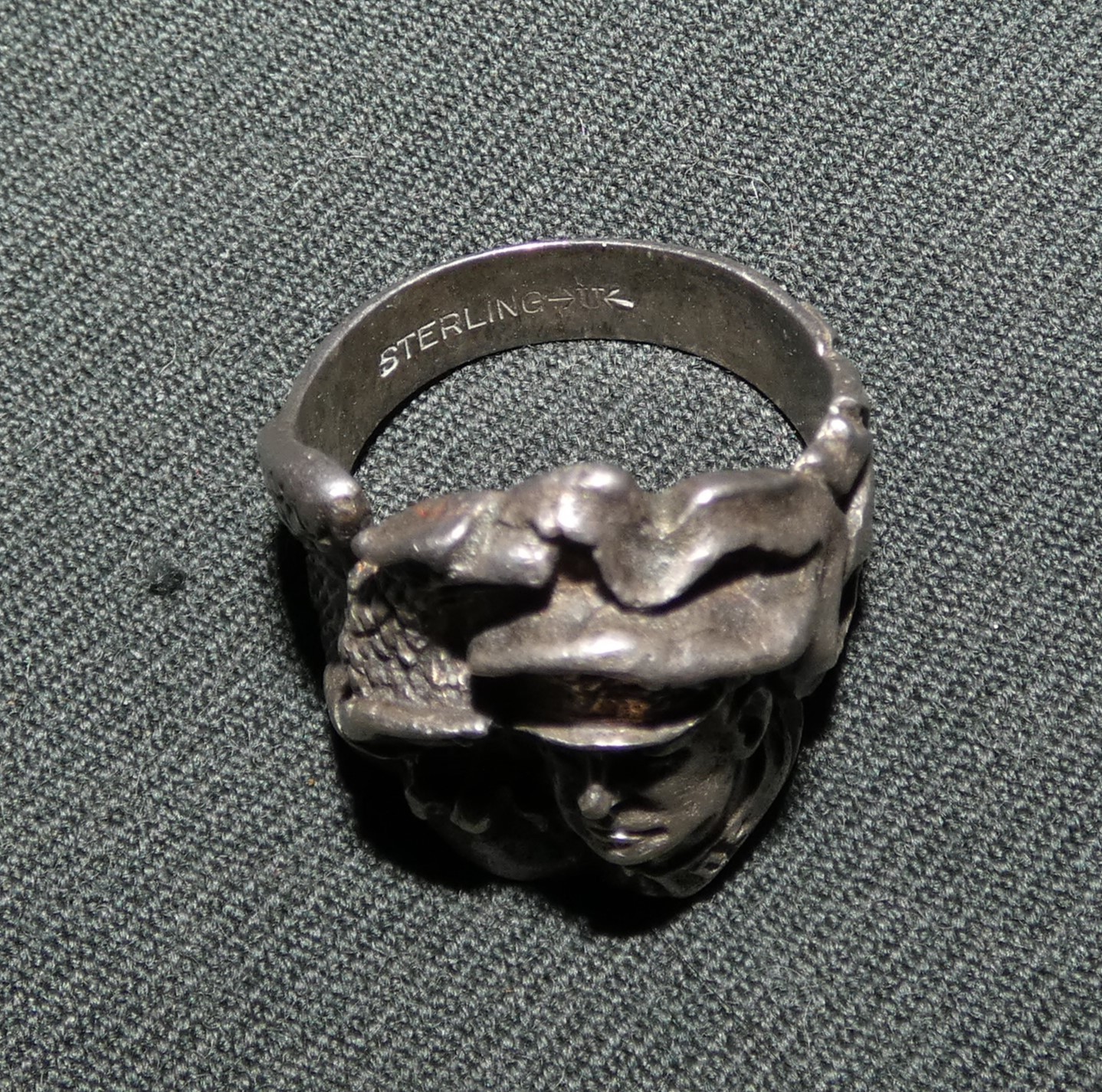 Original WW2 Period General Douglas MacArthur Sterling Silver Ring