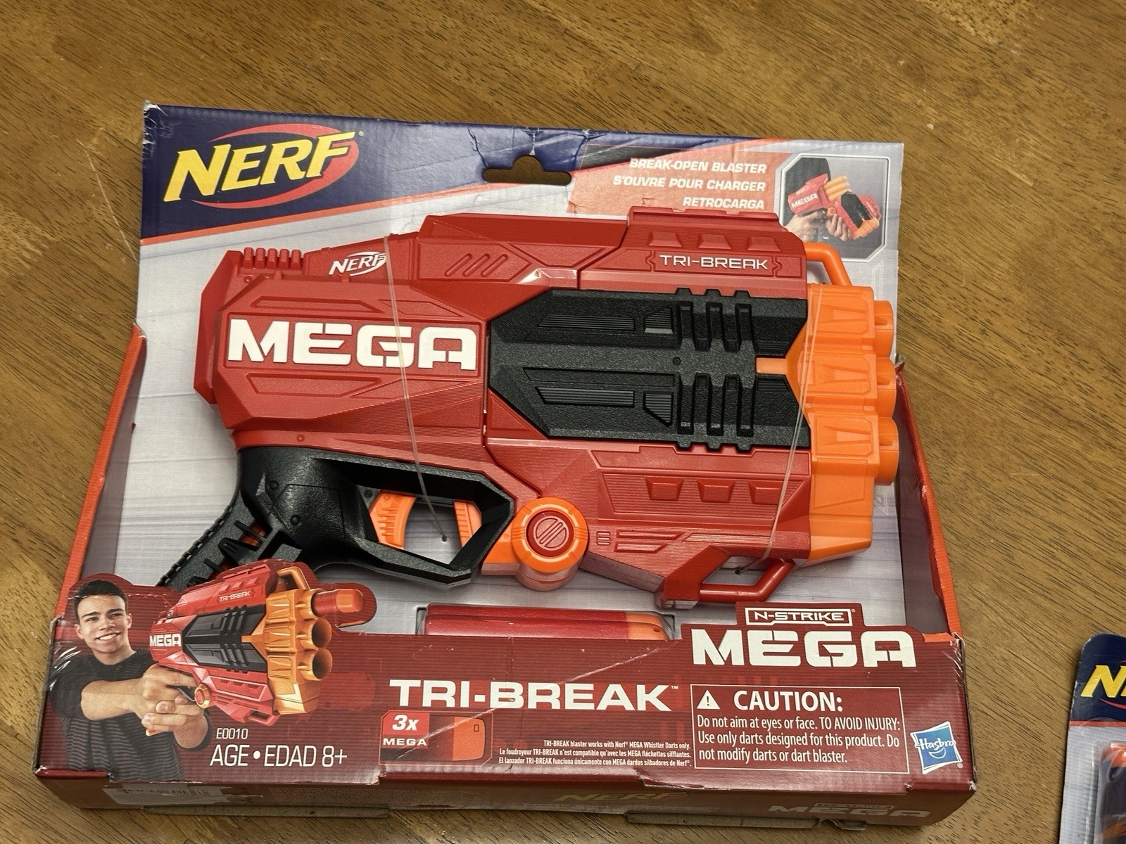 Nerf N-Strike Mega Tri-Break Blaster. Kids Dart Gun Toy New In Box