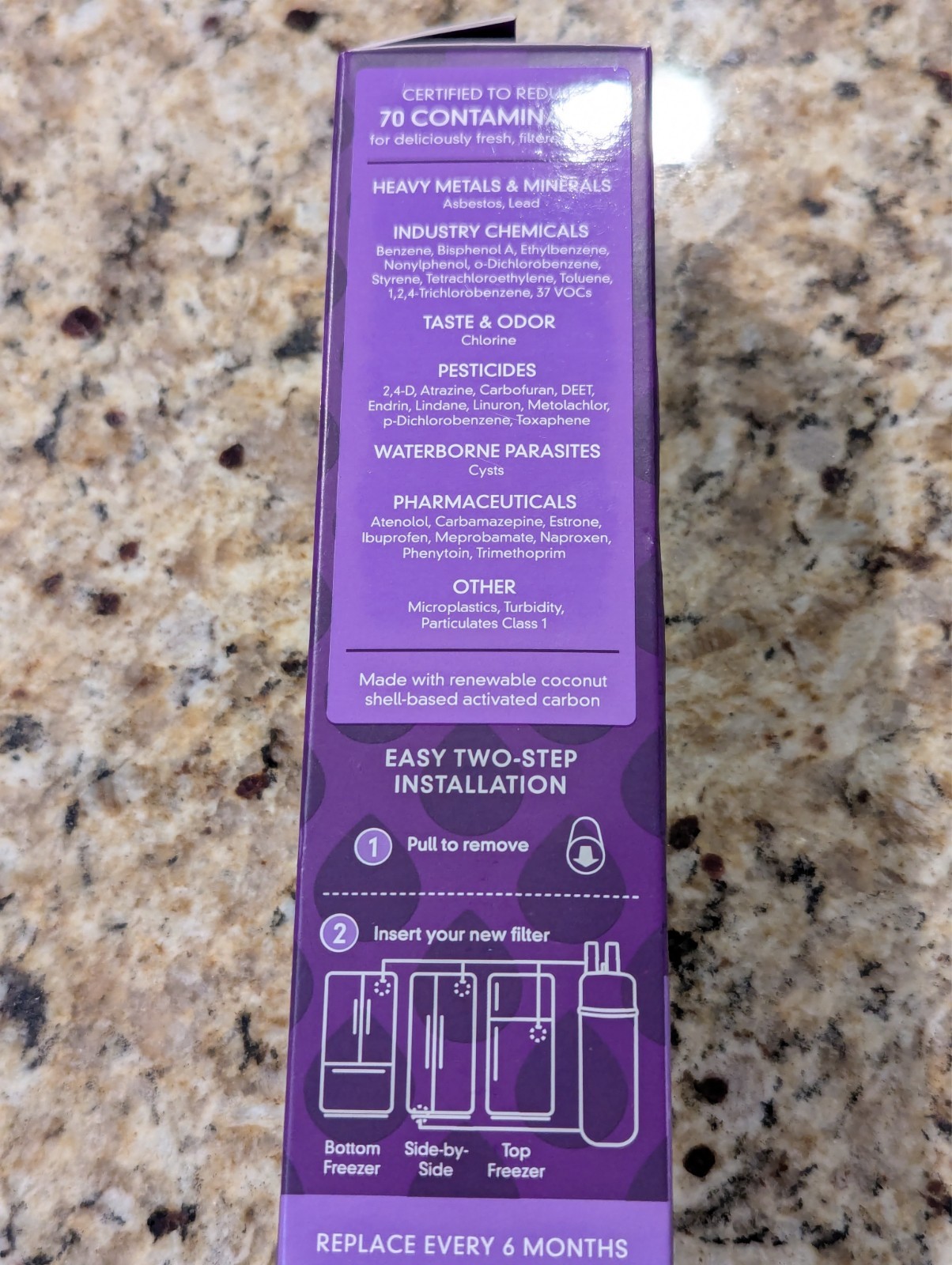 Every drop Refrigerator Ice & Water Filter Purple Filter