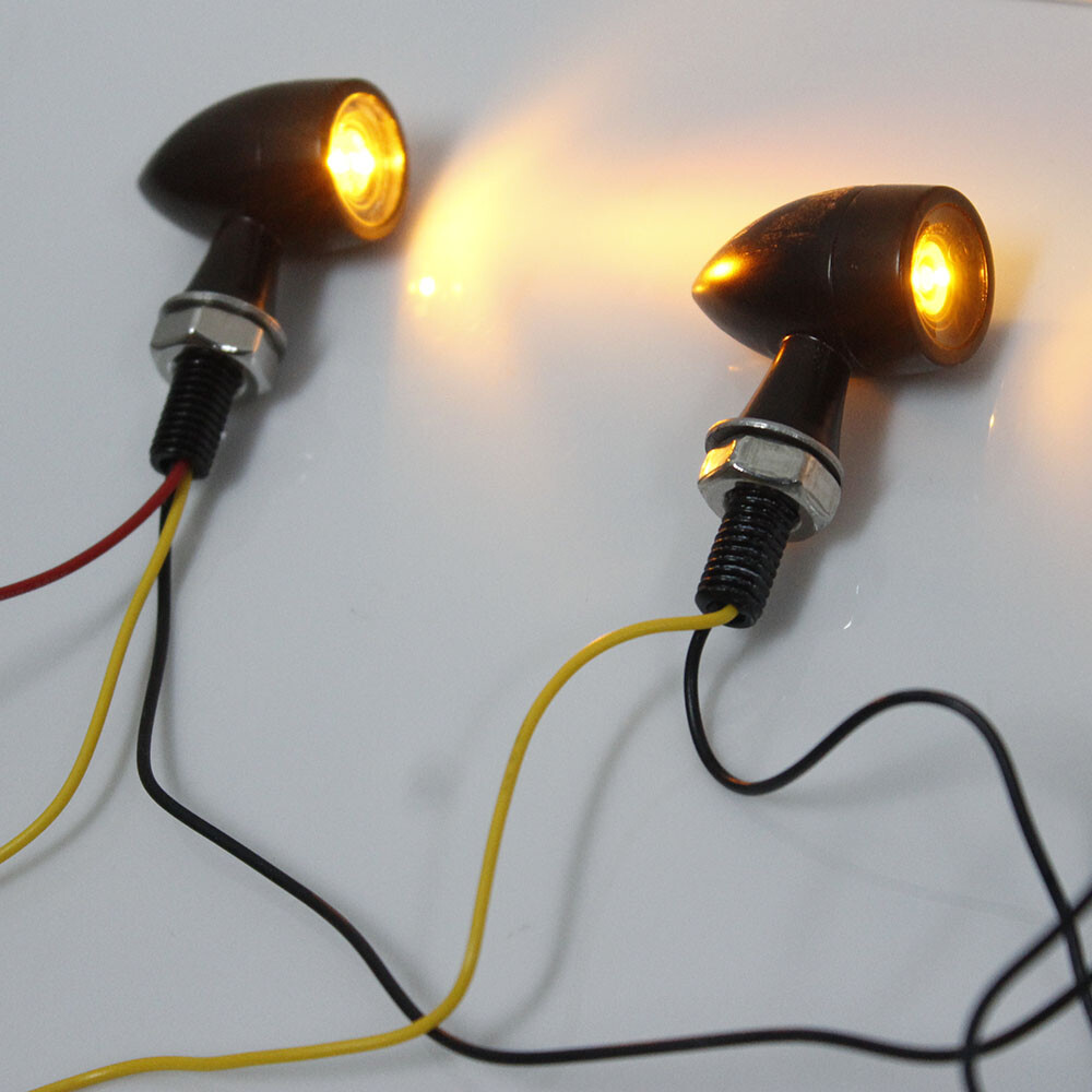 Harley Mini LED Turn Signal Lamps Road King Glide FLHT FLHX FLHXS FLHTK FLTRXS