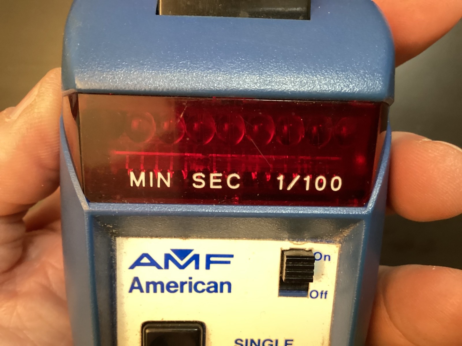 Vintage AMF American Single Event Timer Stopwatch Works