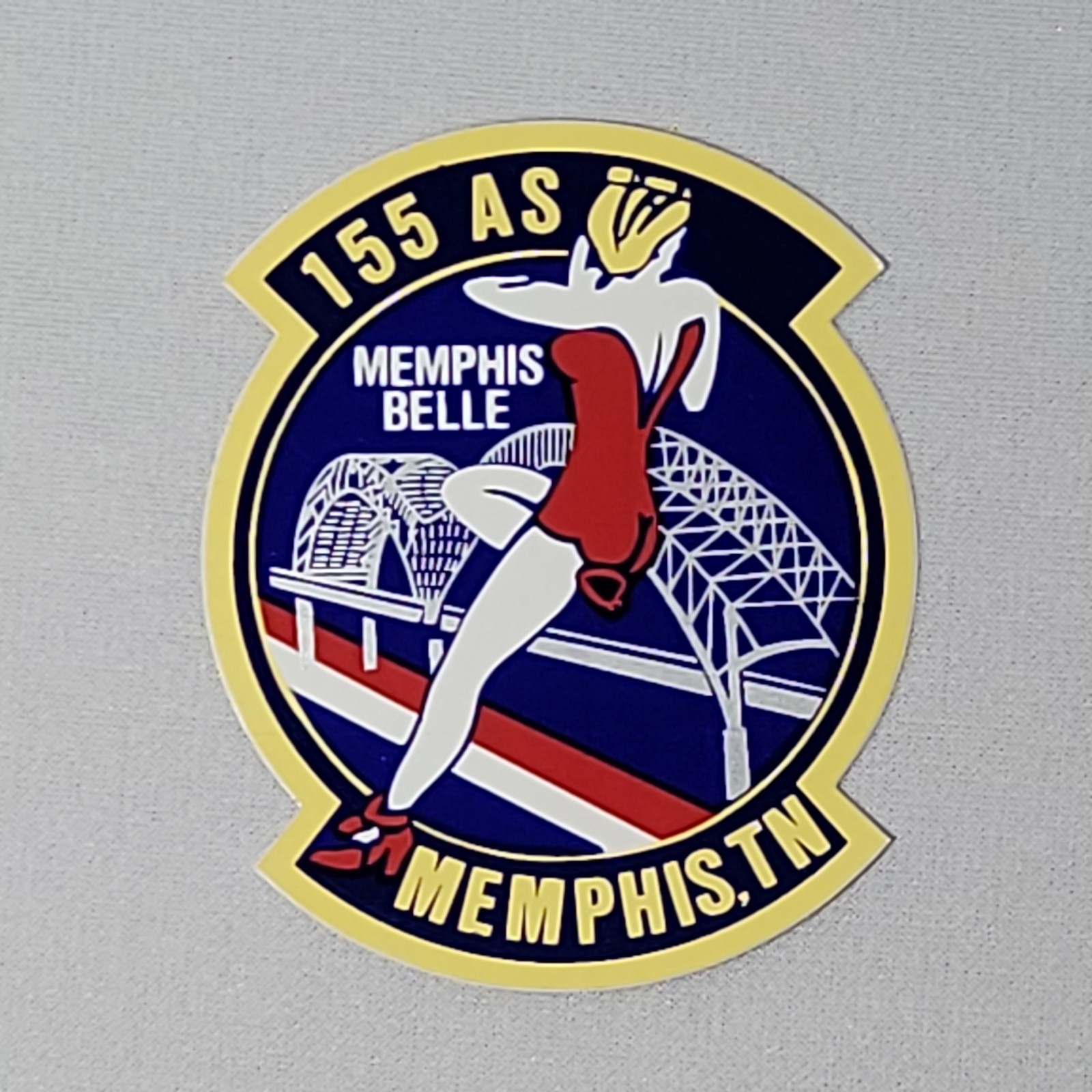 USAF 155th Airlift Squadron Patch Decal Sticker