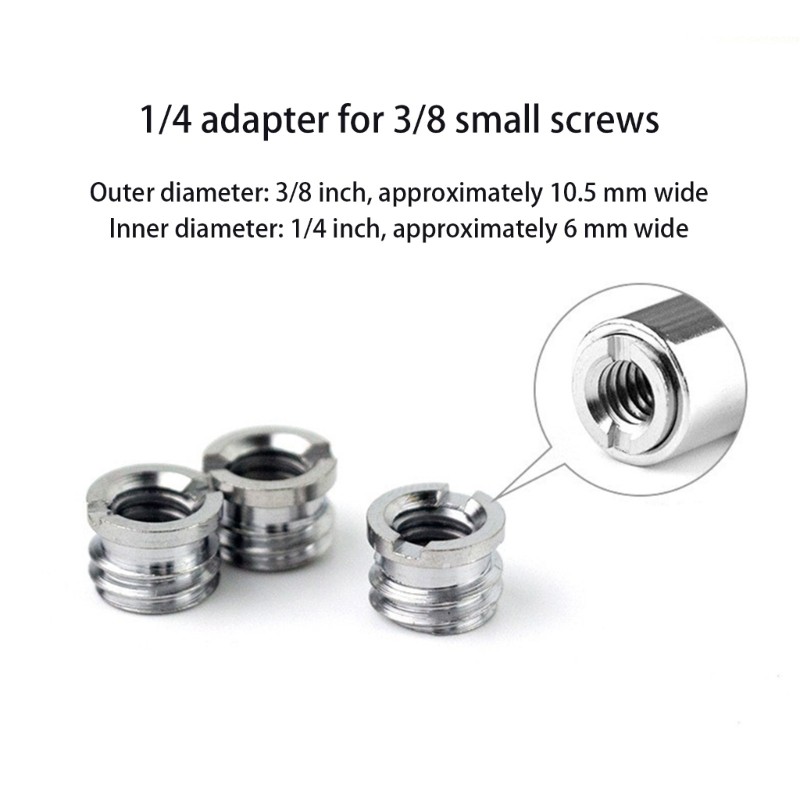 Quick Release Conversion Nut 3/8 Inch Thread for Professional Photography Gear