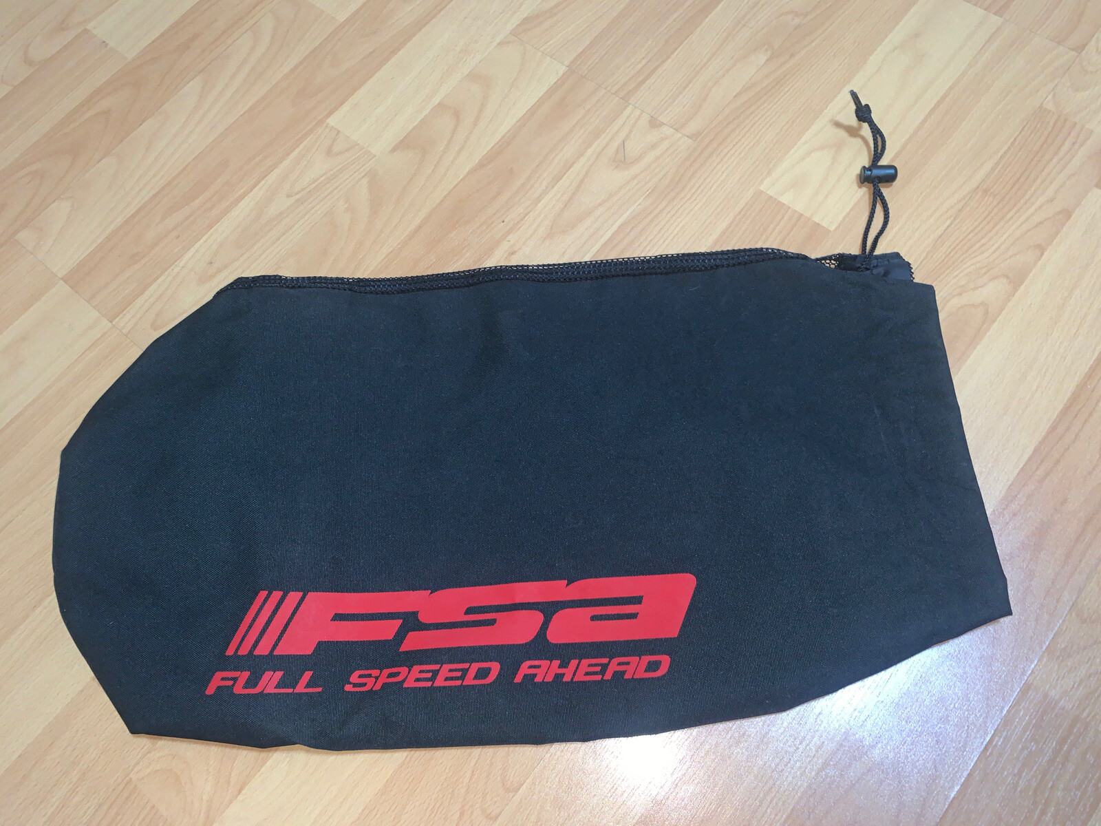 FSA Road Bike Handlebar Race / Parts Bag Bicycle Canvas Mesh Black Red