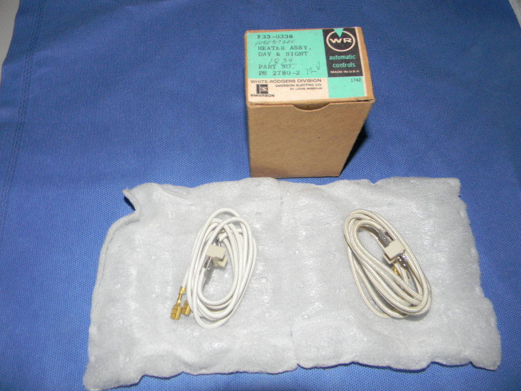 Lot of (2) White-Rodgers F33-0338 Heater Assemblies Day & Night Part #PS 2780-2