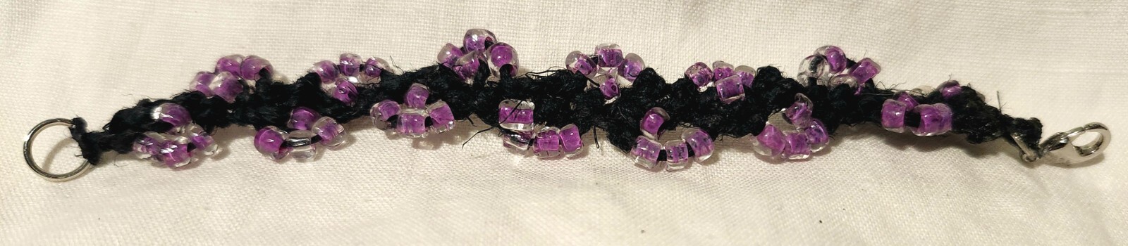 Handmade Cotton Cord and Bead Bracelet (Childrens)