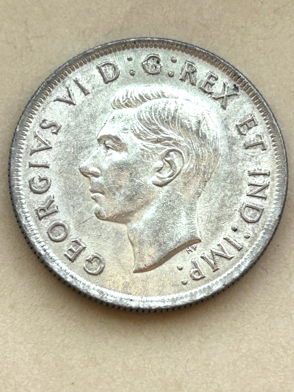 1937 $1 CANADA SILVER DOLLAR  LOW Mintage AU with Lustre #68