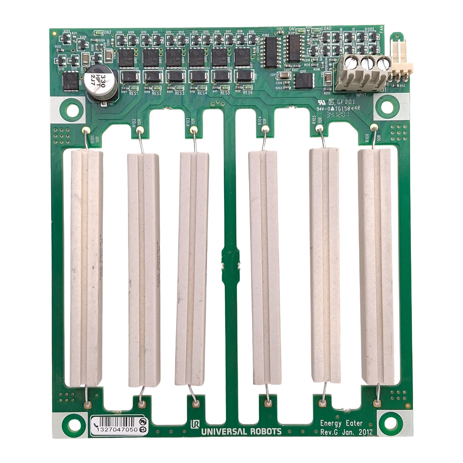 Universal Robots JM901A Rev. F Energy Eater Board, 137mm x 120mm