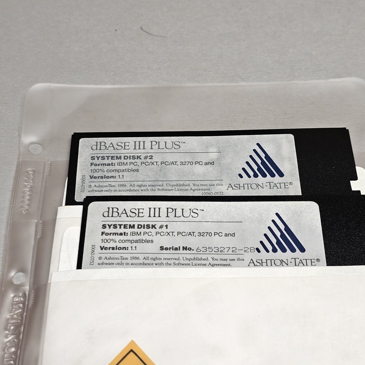 Ashton-Tate dBASE III Plus Software Floppy Disk Lot Vintage PC