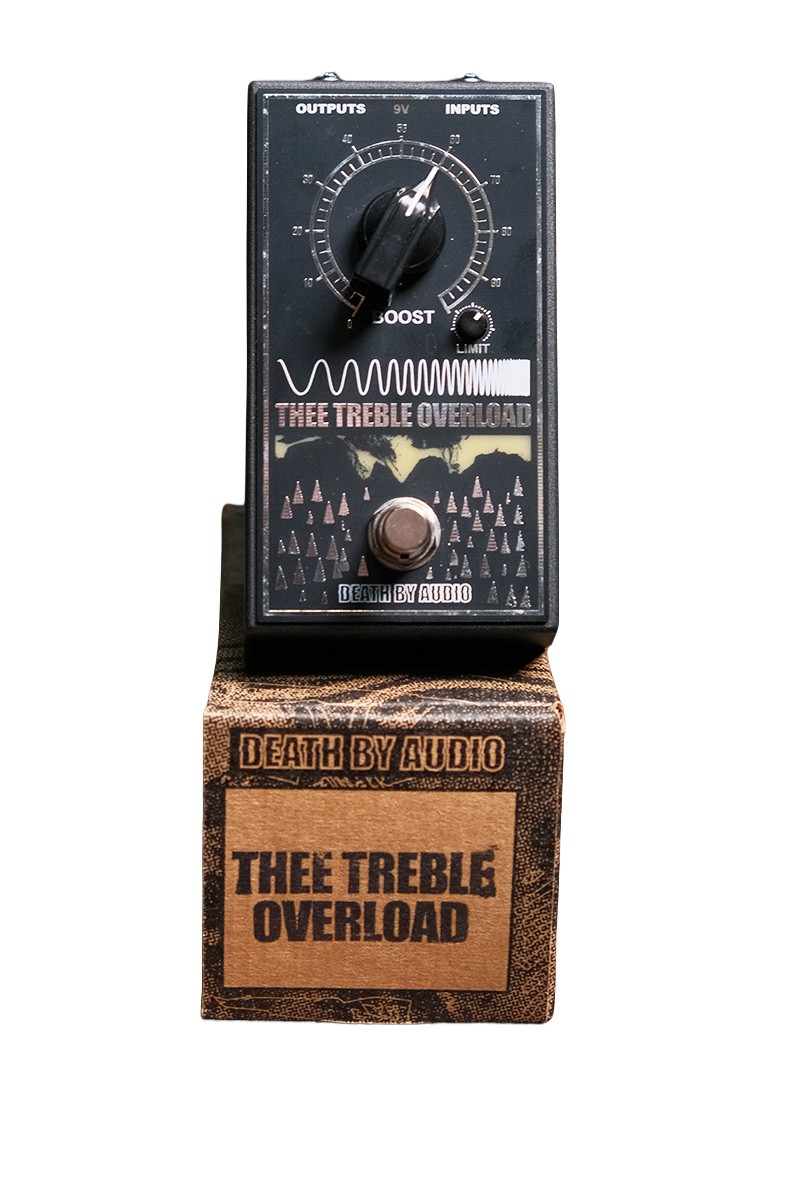 Death by Audio Thee Treble Overload Stereo Boost/Distortion Pedal - Open Box