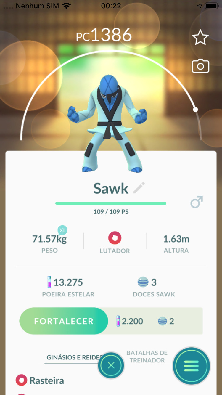 Pokemon - #539 Sawk !! Same Day Shippment or Next Day Guaranteed ! Go