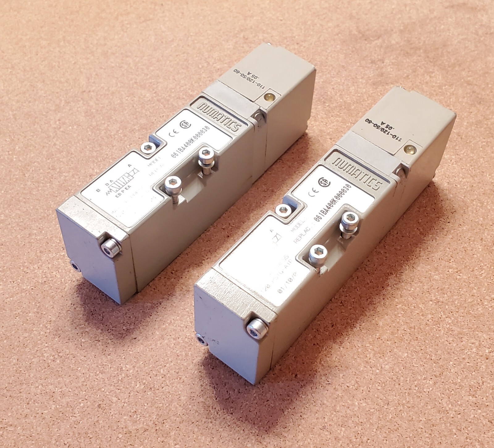 Numatics 061BA400K000030 Solenoid Valve 120VAC Coil 150 PSI - NEW & Ships FREE