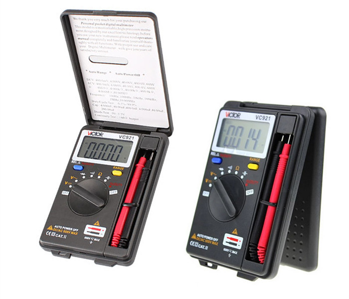 Victor VC921 3 3/4 Pocket Digital Multimeter Mini Tiny Small