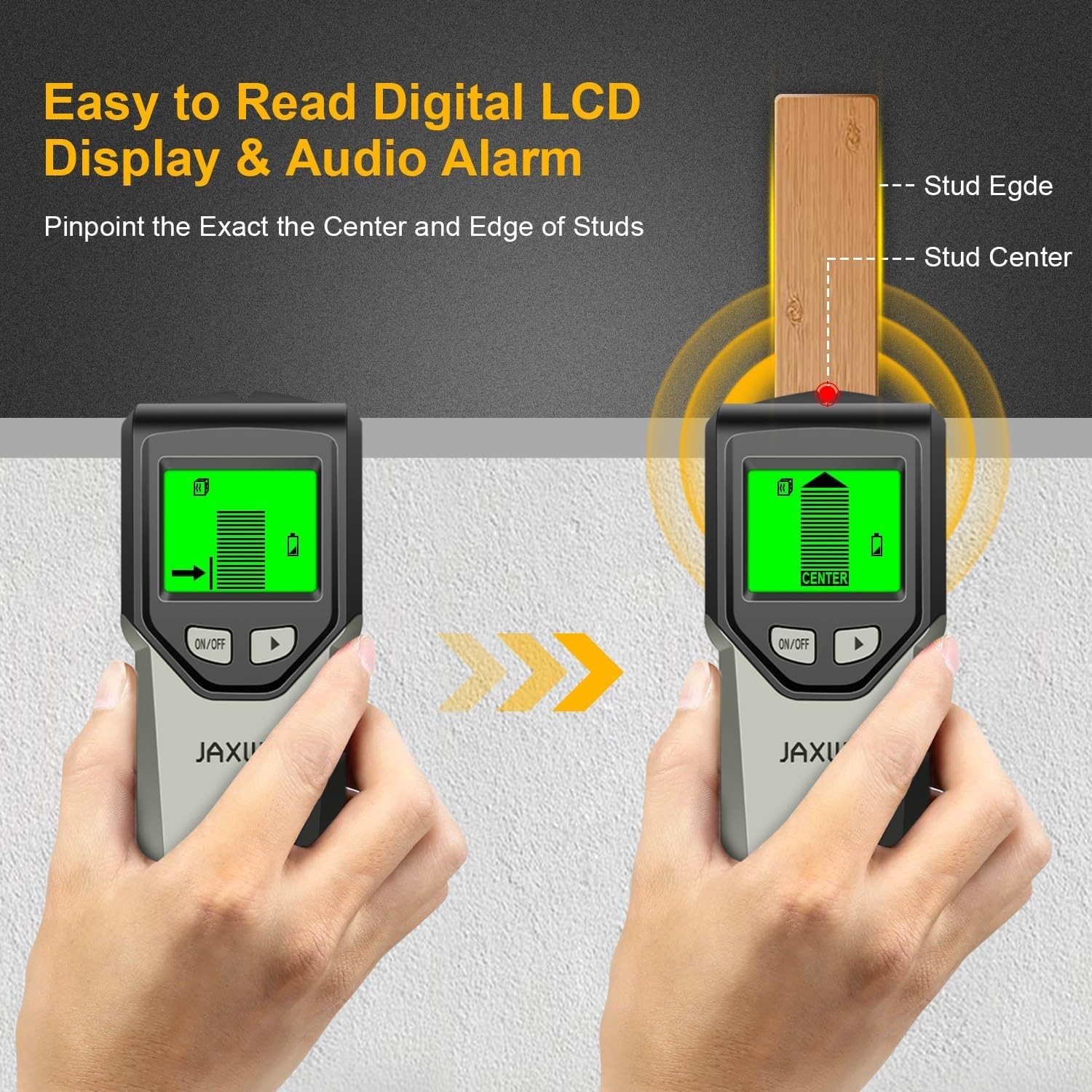 5-in-1 Stud Finder with HD LCD & Smart Chip