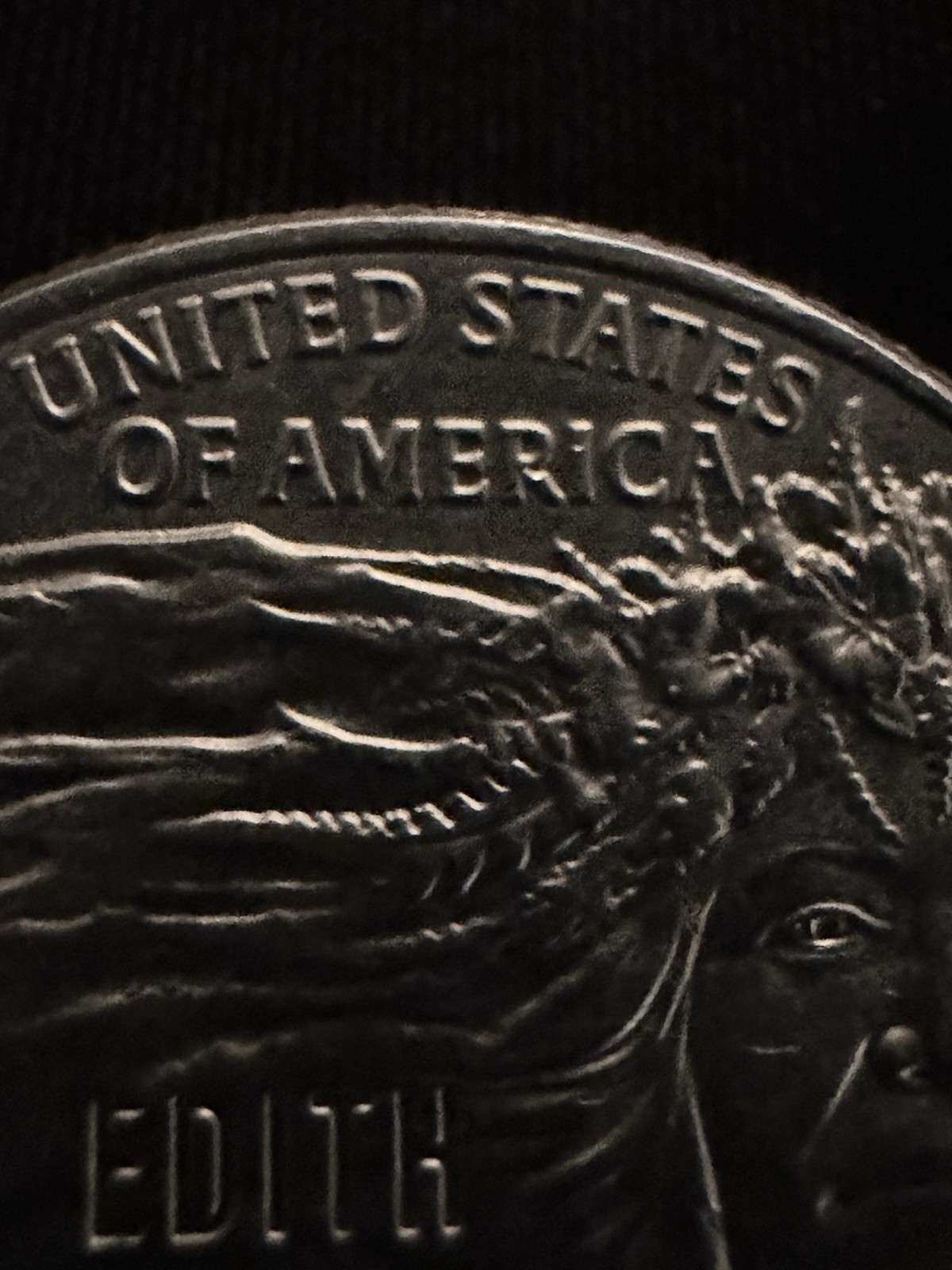 2023 D Edith Kanakaole Quarter With Error “IN COD WE TRUST” With Flower Error