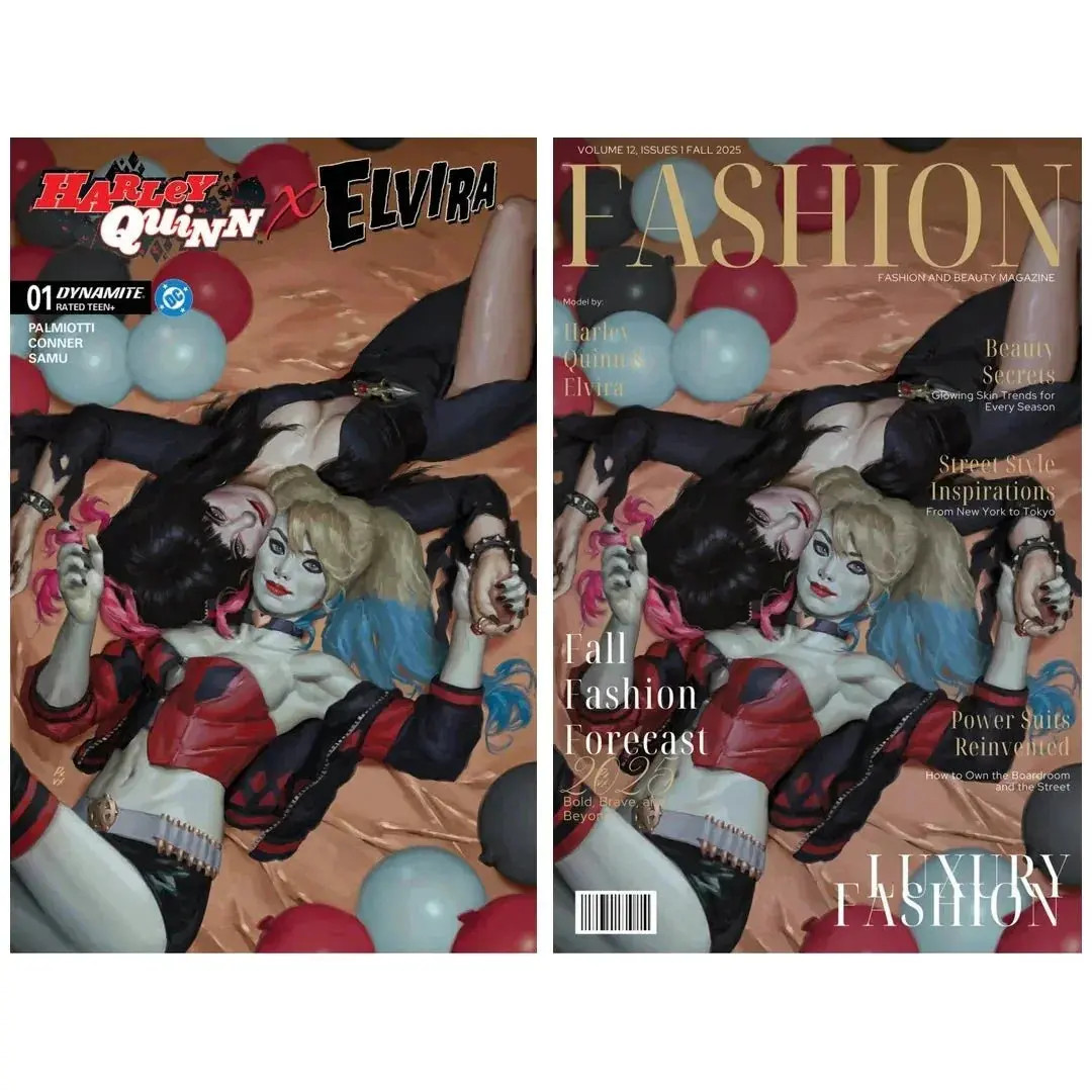 Harley Quinn x Elvira #1 - ECC Exclusive PXVX Bundle 2025