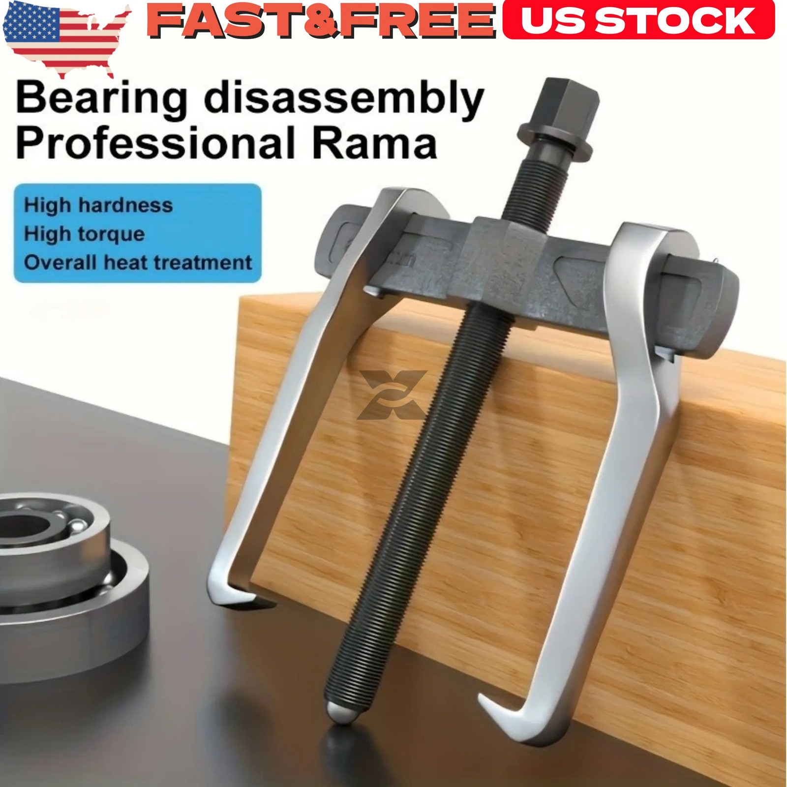 4 in Industrial Two-Jaw Puller Bearing & Gear Removal For Mechanical Repairs US
