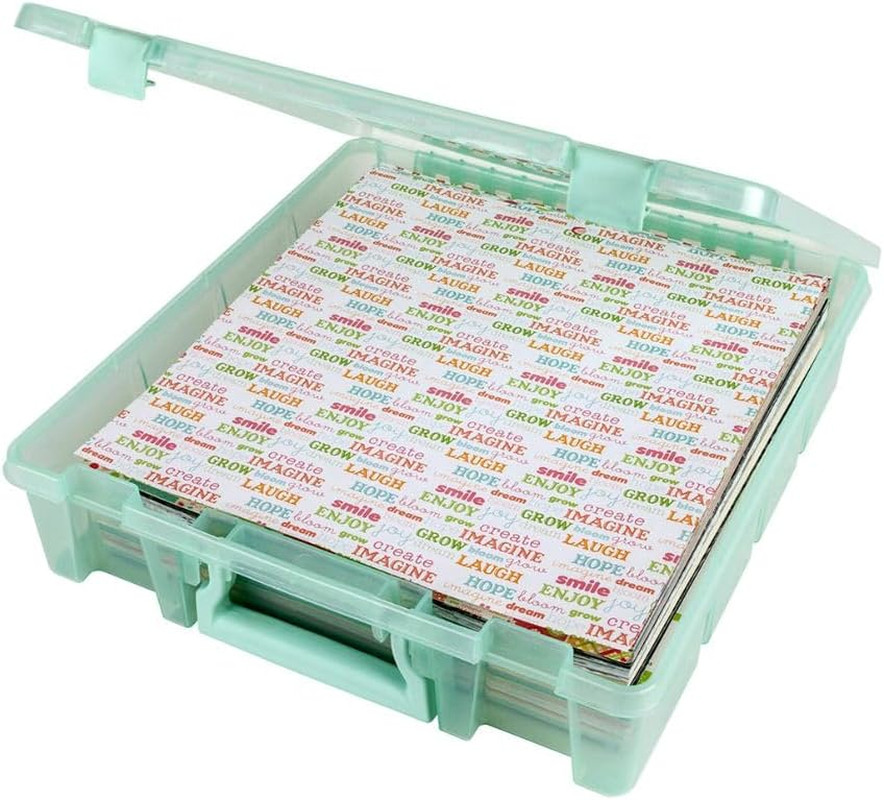 Artbin 6955RJ Super Satchel 1-Compartment Box, Art & Craft Organizer, 1-Pack, Tr