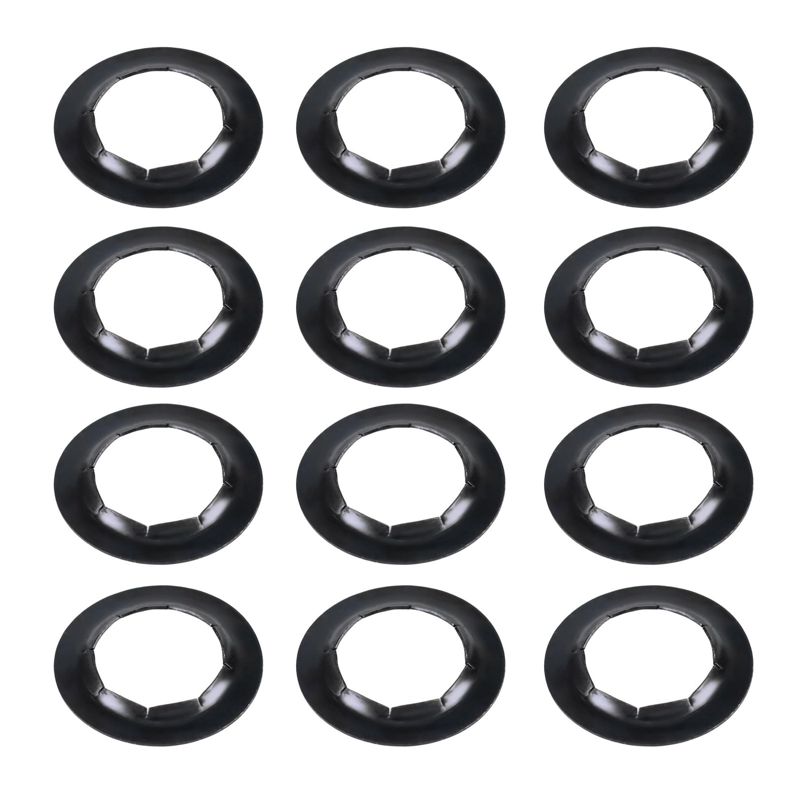 12 Pack Push-On Push Nuts for 5/8" Dolly Axle Rods, Spring Steel Wheel Lock W...