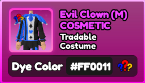 World Zero WZ - COSMETICS - #FF0011 (FOOL) - COSTUME