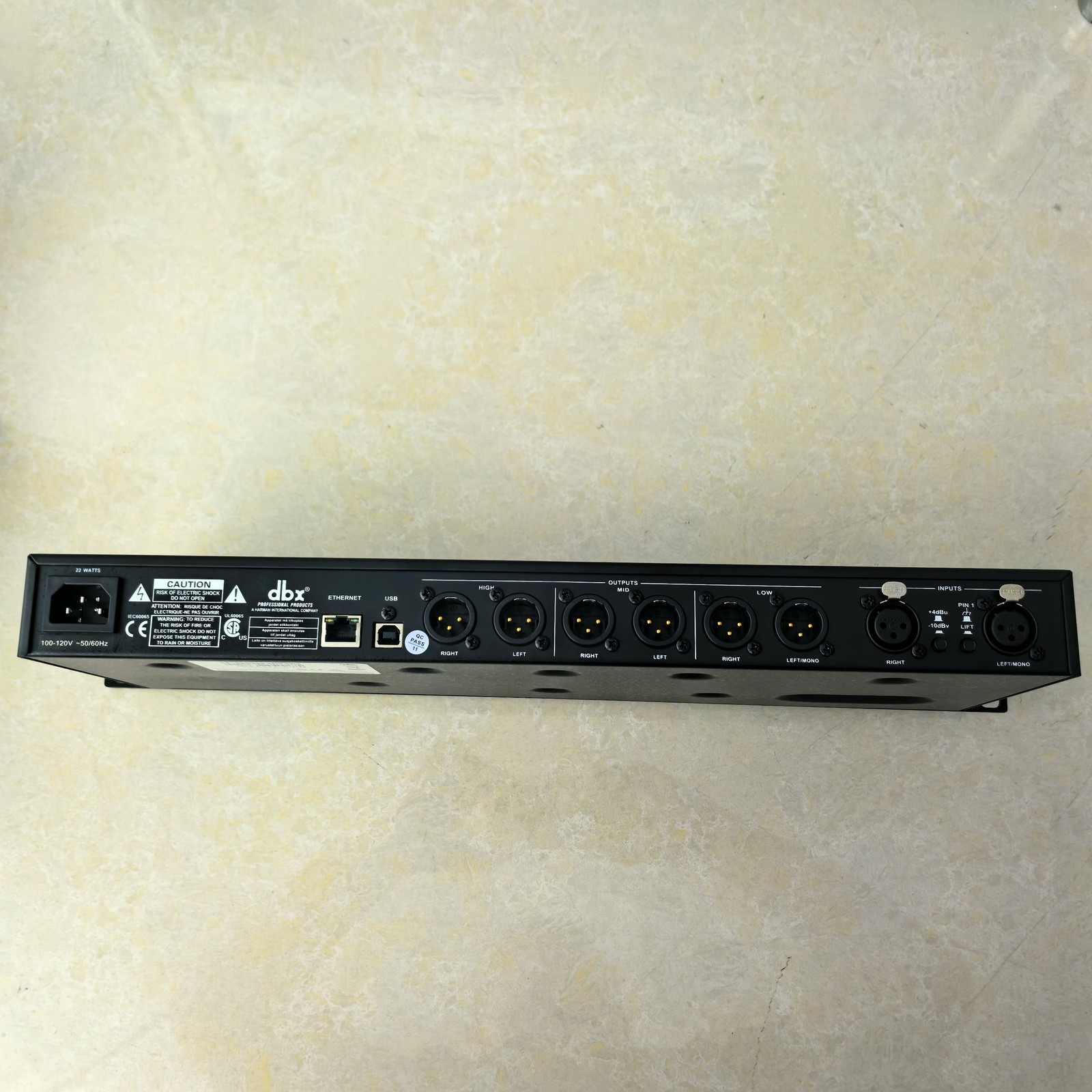 DBX PA2 DriveRack Complete Loudspeaker Management System Processor Display USB
