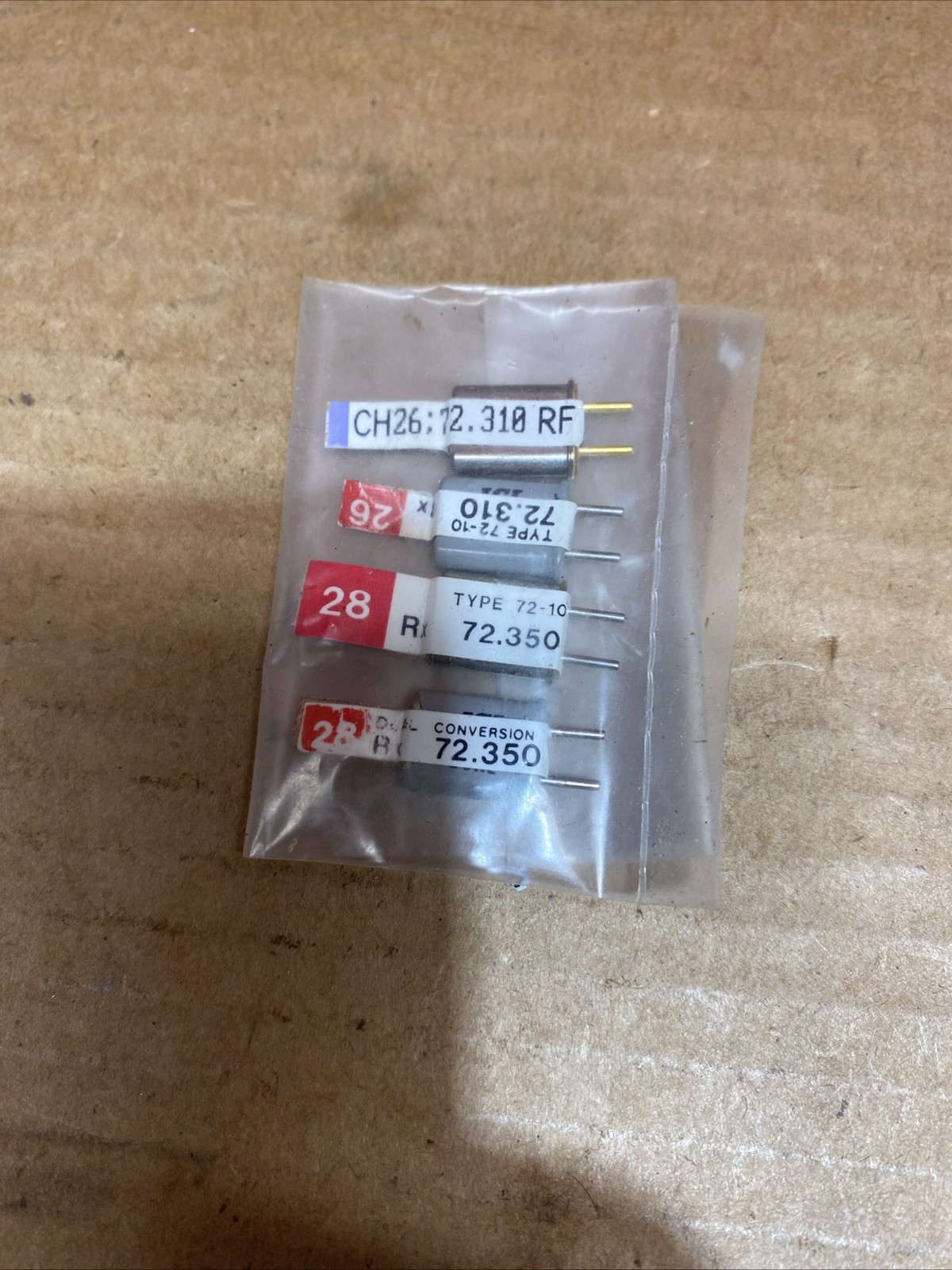 Receiver Crystals Channel #28 and #26