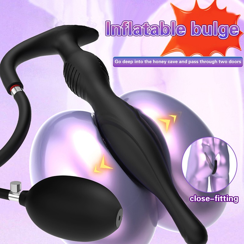 Inflatable Male Prostate Anus Plug Prostate Expanding Men Women USE Lubricants*