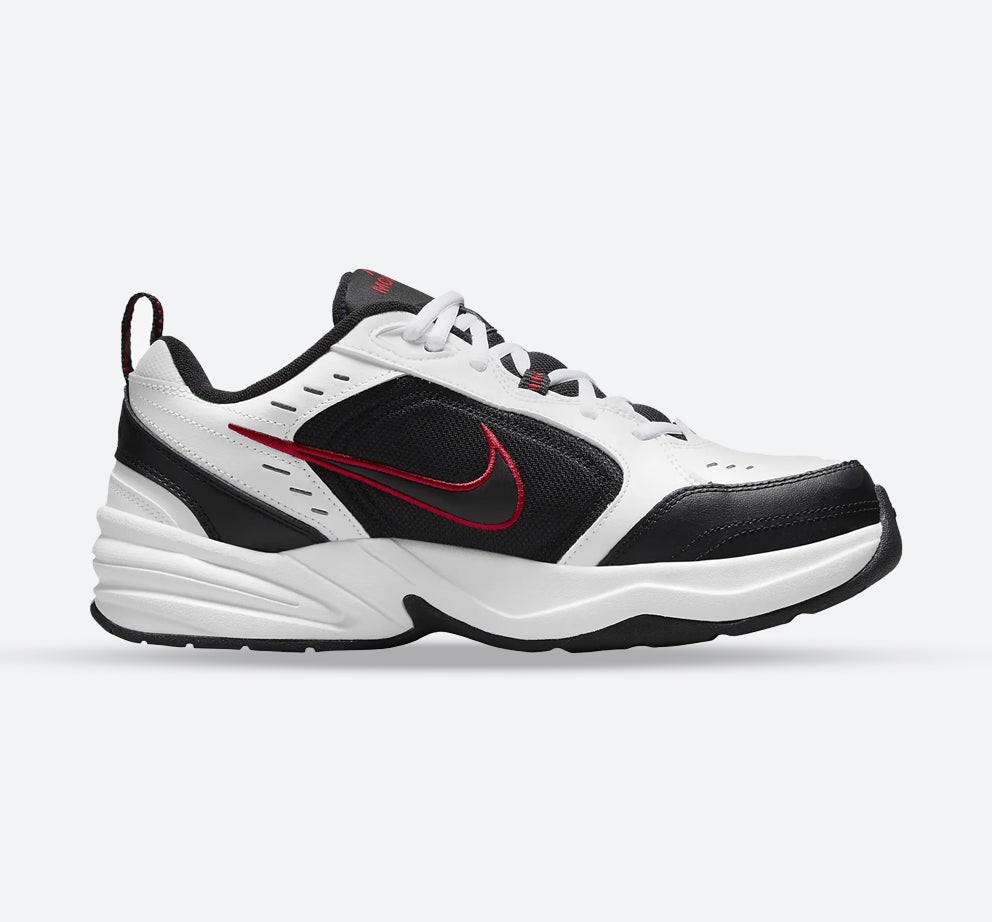 Nike Air Monarch IV 4 (4E) WIDE Black Red White 416355-101 sz 10 Men's