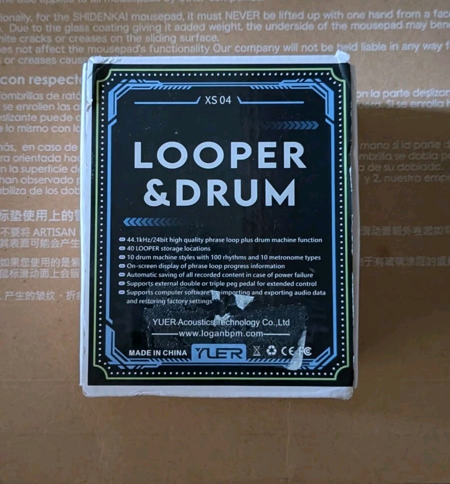 YUER XS-04 Looper Drum Electric Guitar Pedal Phrase Loops＆Drum Machine
