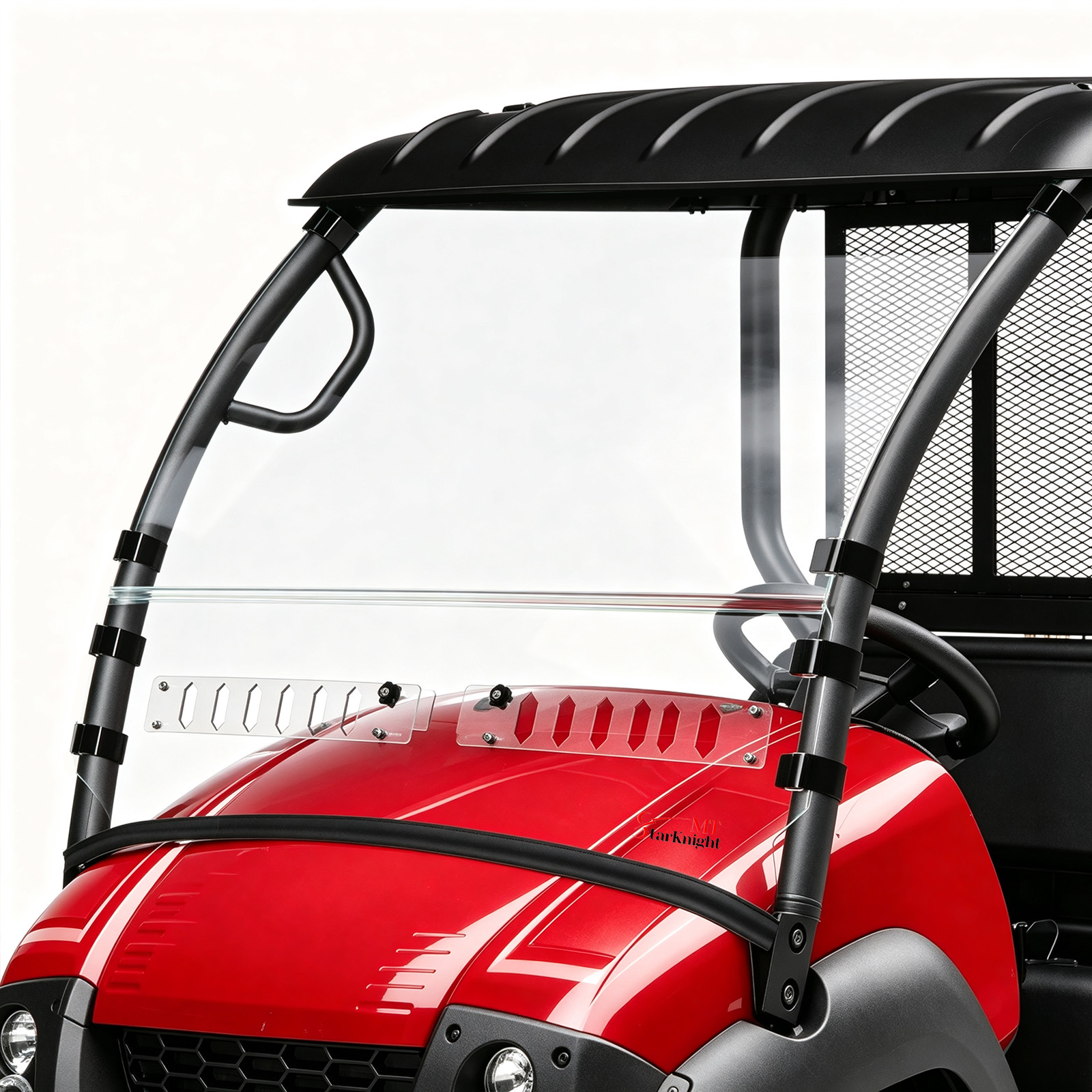 Front Windshield 2-in-1 Vented Scratch Resistant PC for Mule 600/ 610 2004-2016