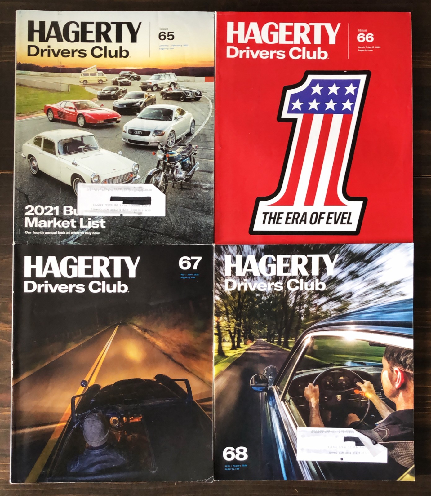 2021 Hagerty Drivers Club Magazine - Lot of 6