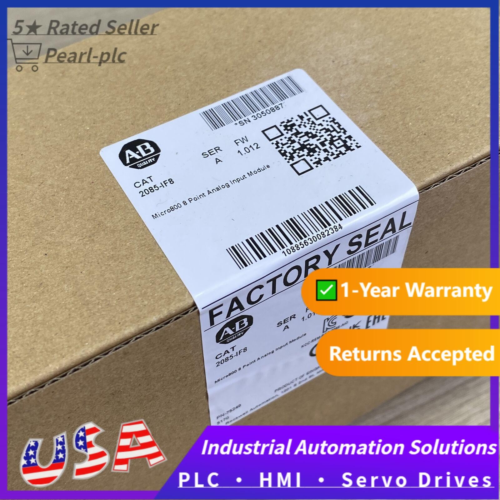 New AB 2085-IF8 Micro800 8 Point Analog Input Module 2085-IF8 Sealed US Free Tax