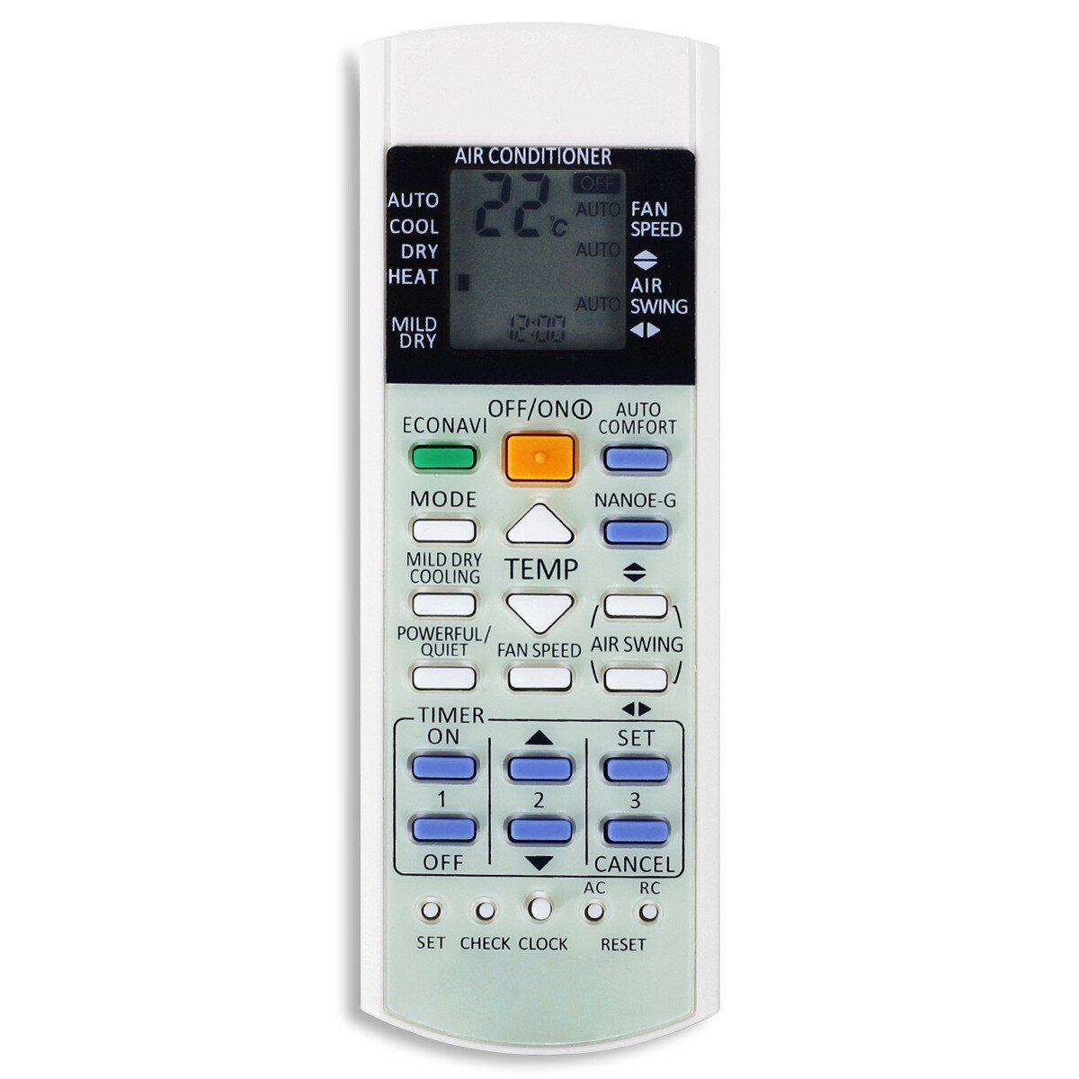 Replacement Remote Control For Panasonic A75C4185  A75C3208 Air Conditioner