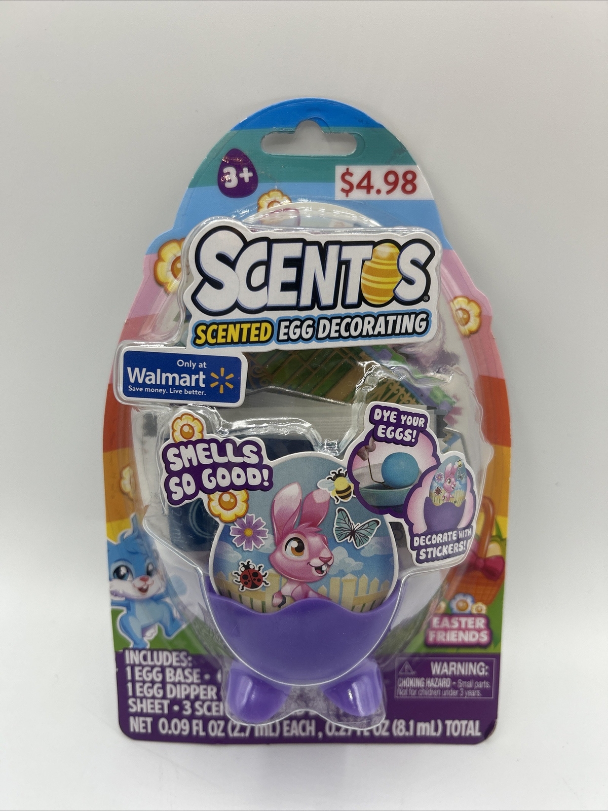 SCENTOS Scented Egg Decorating Wraps Kit for 6 Eggs Dino Fun by WeVeel Ages 3+