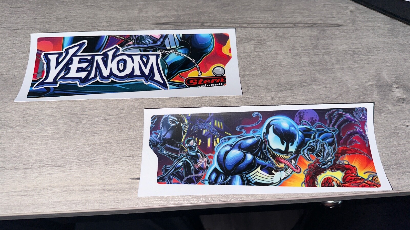 VENOM Pinball Mod DECAL Apron Wall ( SOLD AS A PAIR) with cutout if needed
